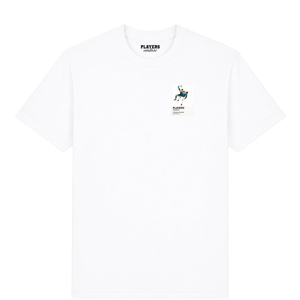 Cristiano Ronaldo Overhead Kick Real Madrid Men's T-Shirt - White