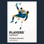 Cristiano Ronaldo Overhead Kick Real Madrid Men's T-Shirt - Navy