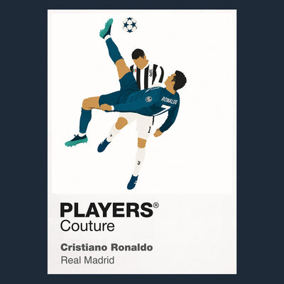Cristiano Ronaldo Overhead Kick Real Madrid Men's Hoodie - Navy