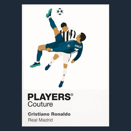Cristiano Ronaldo Overhead Kick Real Madrid Men's Hoodie - Navy