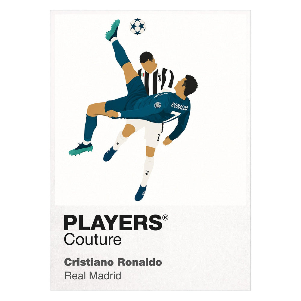 Cristiano Ronaldo Overhead Kick Real Madrid Men's T-Shirt - White