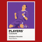 Cristiano Ronaldo Real Madrid Purple Icon Frame Men's T-Shirt