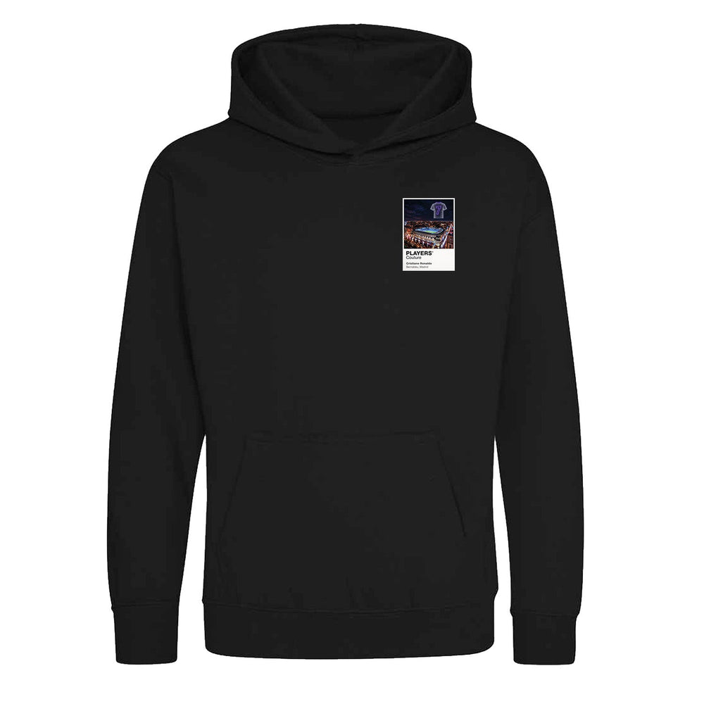 Cristiano Ronaldo Real Madrid Icons in Lights Frame Kids Hoodie in Black