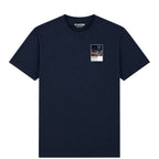 Cristiano Ronaldo Real Madrid Icons in Lights Frame Men's T-Shirt in Navy
