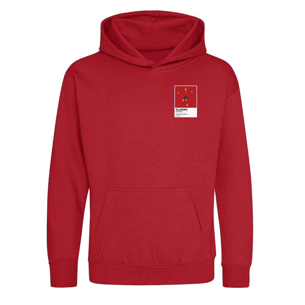 Ronaldo Manchester United Players Couture Kids Red Hoodie