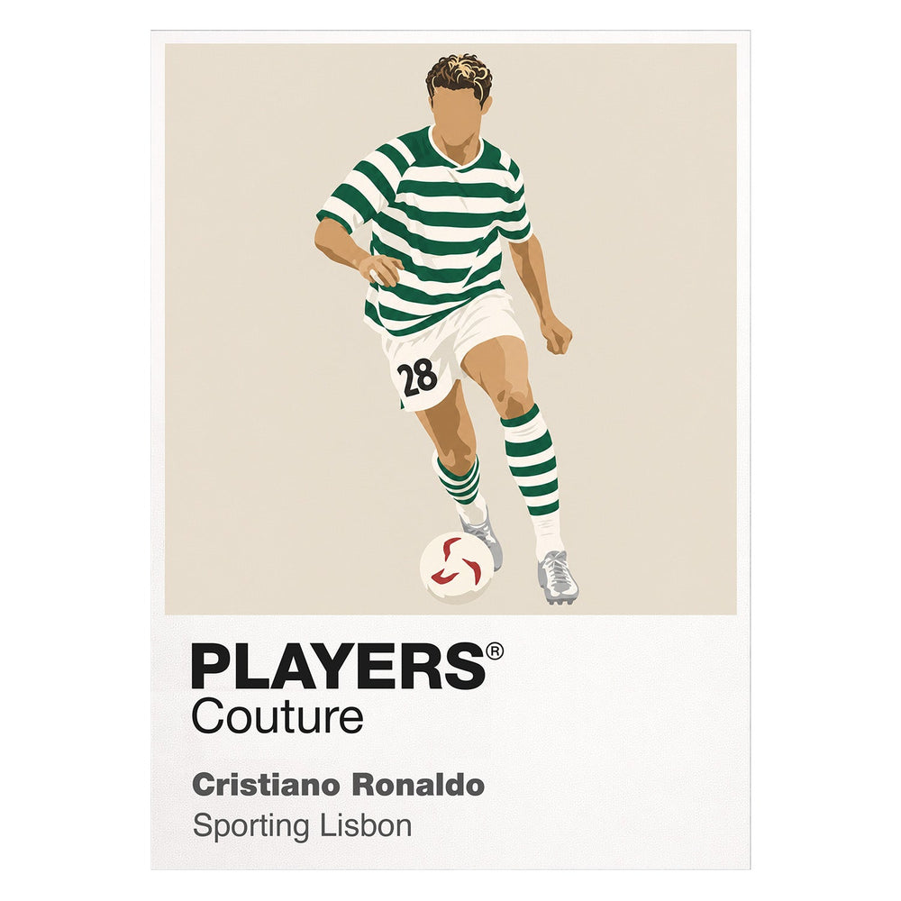 Cristiano Ronaldo Sporting Lisbon Icon Frame artwork on white