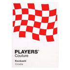 Croatia Classic Football Shirt Colours Frame Men's T-Shirt – white close-up detail shot of the Croatia Players Couture logo