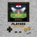 Croatia World Cup 8-Bit Kids T-Shirt retro gaming football design by Players Couture