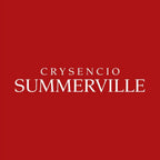 Crysencio Summerville Logo Men's T-Shirt – red close-up detail shot of the Crysencio Summerville Players Couture logo design