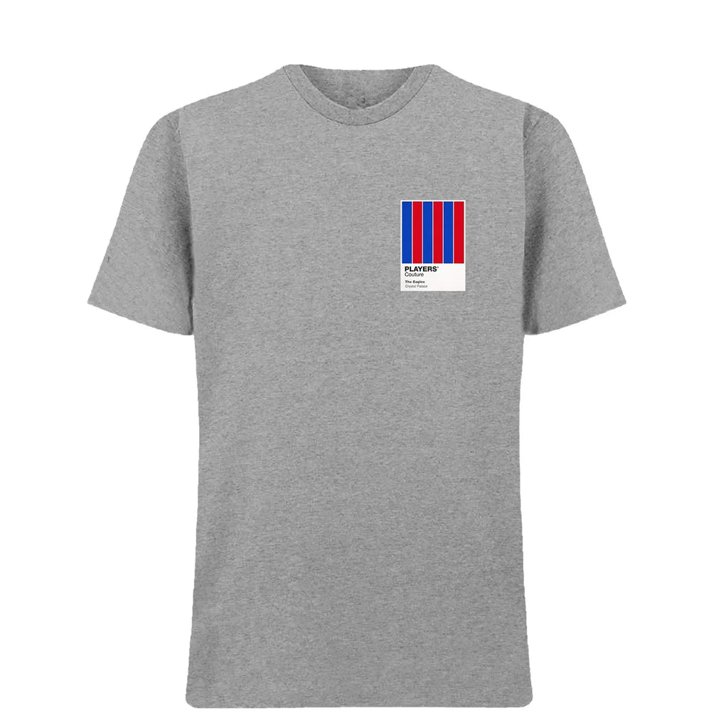 Crystal Palace t-shirt – grey men's t-shirt featuring the Crystal Palace Players Couture logo