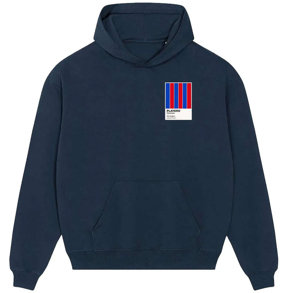 Crystal Palace hoodie – navy men's hoodie featuring the Crystal Palace Players Couture logo