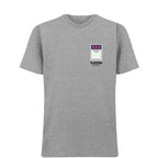 Crystal Palace Monopoly Card t-shirt – close-up of white Crystal Palace Monopoly Card lettering and Players Couture logo on
