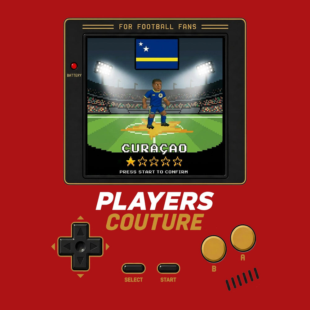 Curaçao World Cup 8-Bit Kids Hoodie retro gaming football design by Players Couture