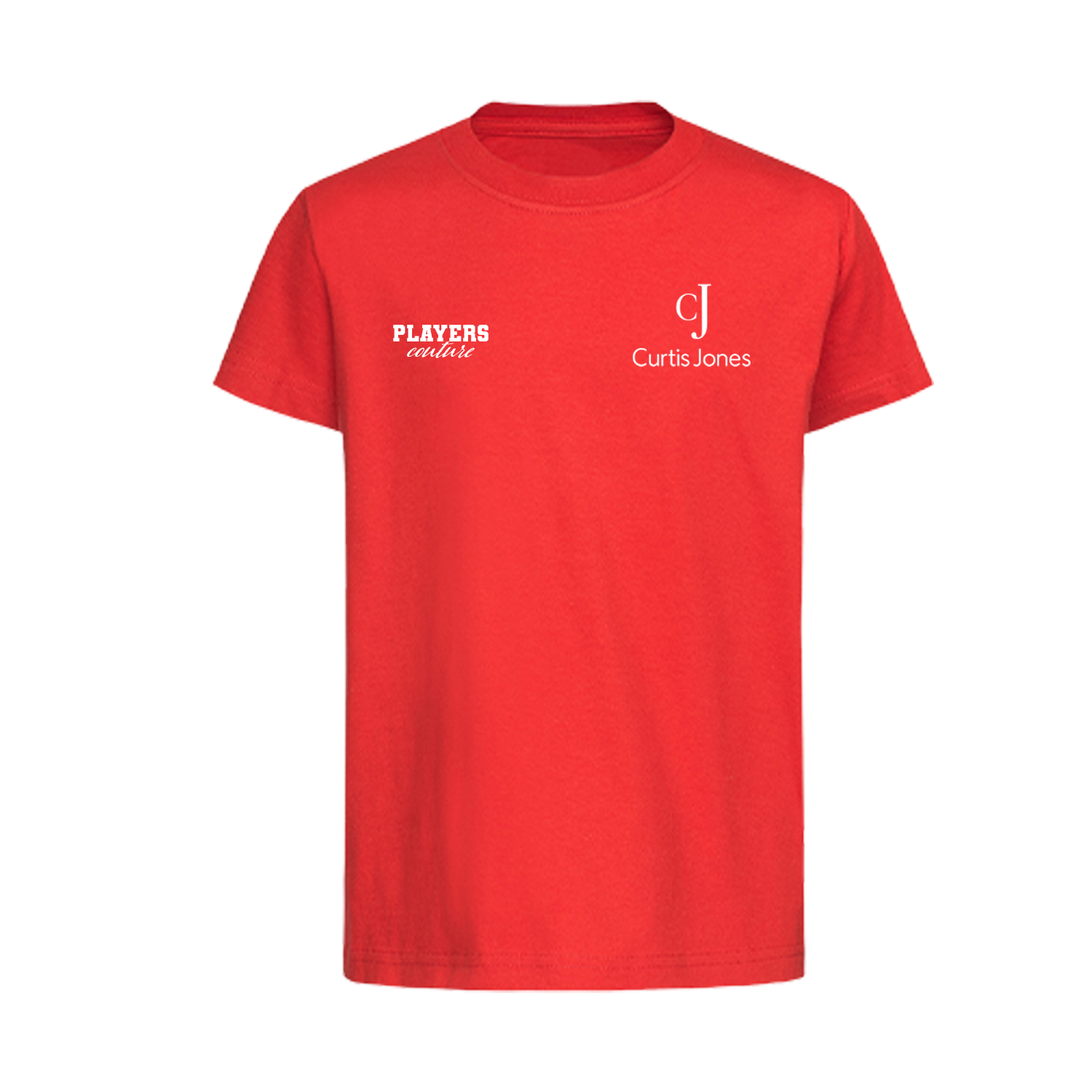 Curtis Jones Logo Players Couture Kids T-Shirt Red
