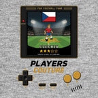 Czechia World Cup 8-Bit Men's T-Shirt retro gaming football design by Players Couture