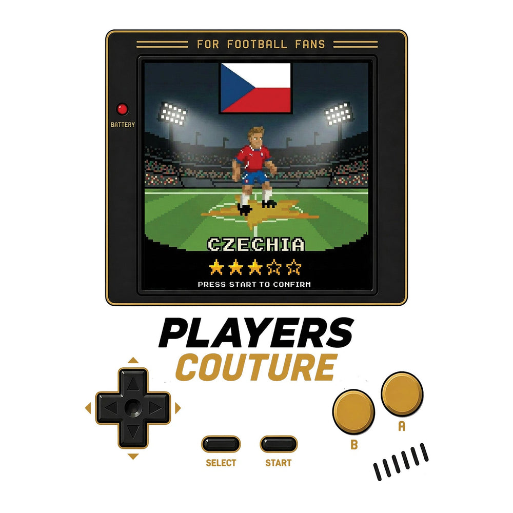 Czechia World Cup 8-Bit Kids Hoodie retro gaming football design by Players Couture