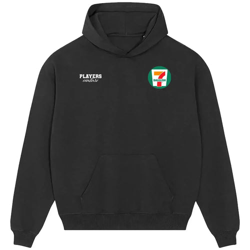 Kenny Dalglish 7 hoodie – black men's hoodie featuring the Kenny Dalglish 7 Players Couture logo