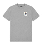 Damon Hill Williams Standing on Car Formula 1 T-shirt – mens grey tshirt view