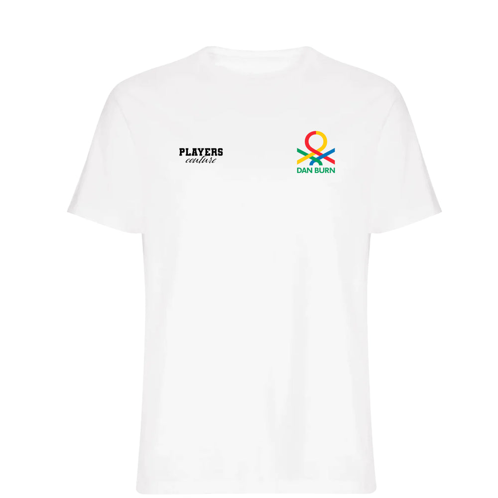 Dan Burn Logo Players Couture Mens T-Shirt White