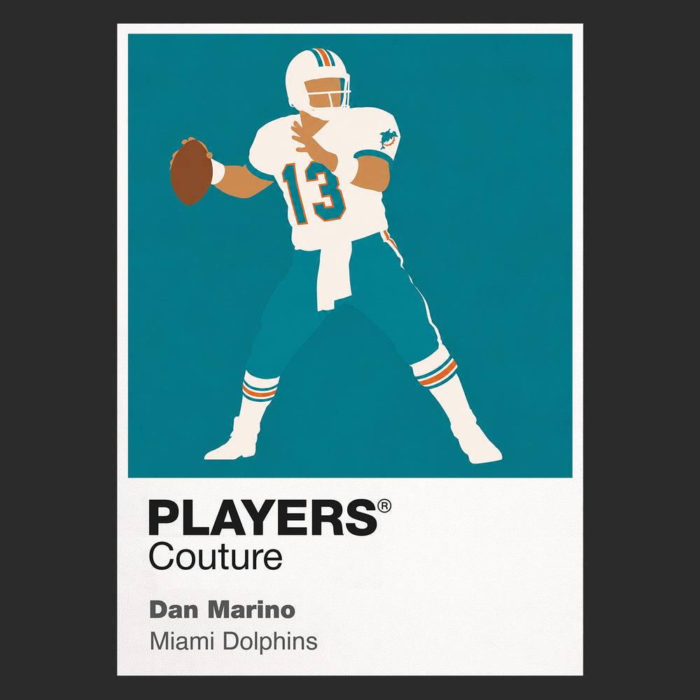 Dan Marino Dolphins American Football Icon Frame Men's Hoodie