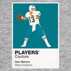 Dan Marino Dolphins American Football Icon Frame Men's Hoodie