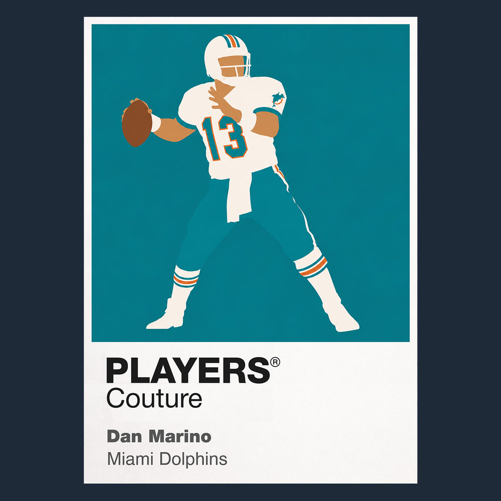 Dan Marino Dolphins American Football Icon Frame Men's Hoodie
