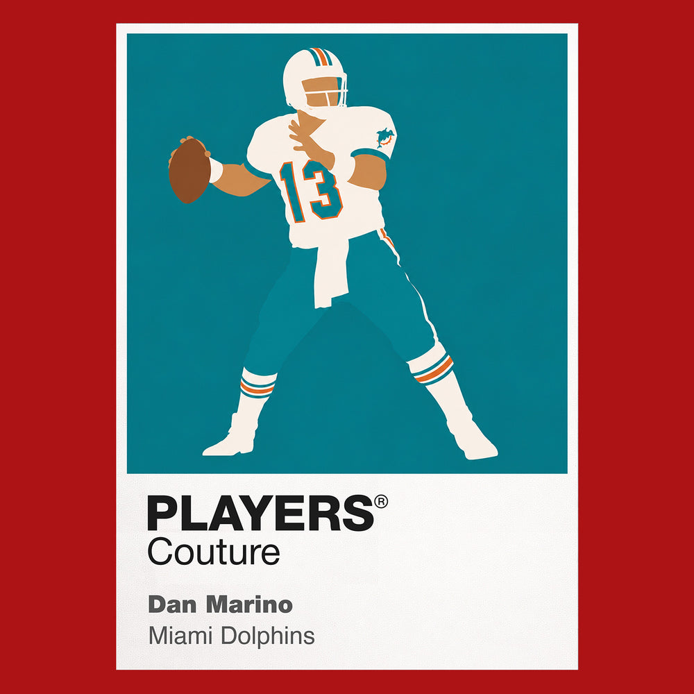 Dan Marino Dolphins American Football Icon Frame Men's Hoodie