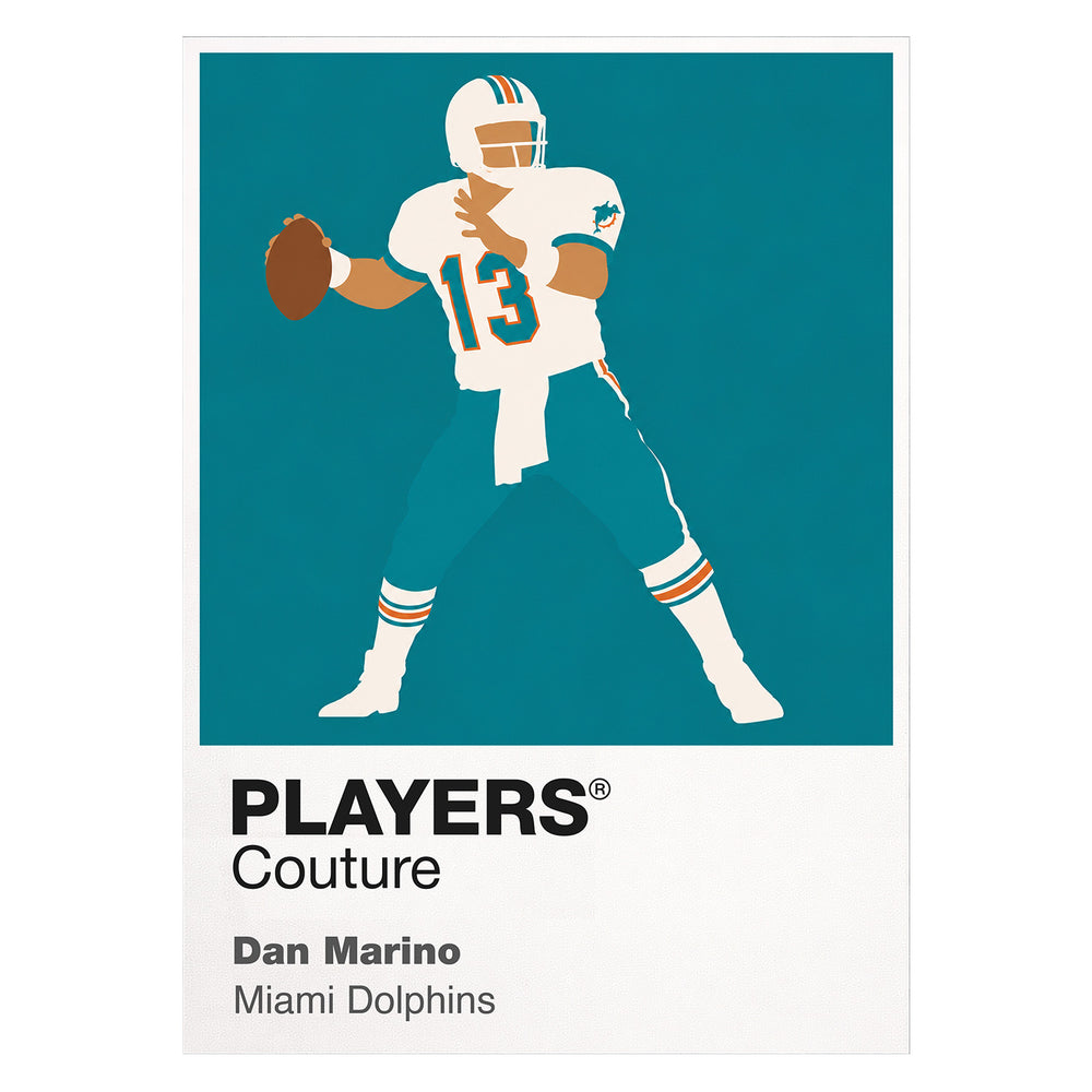 Dan Marino Dolphins American Football Icon Frame Men's Hoodie