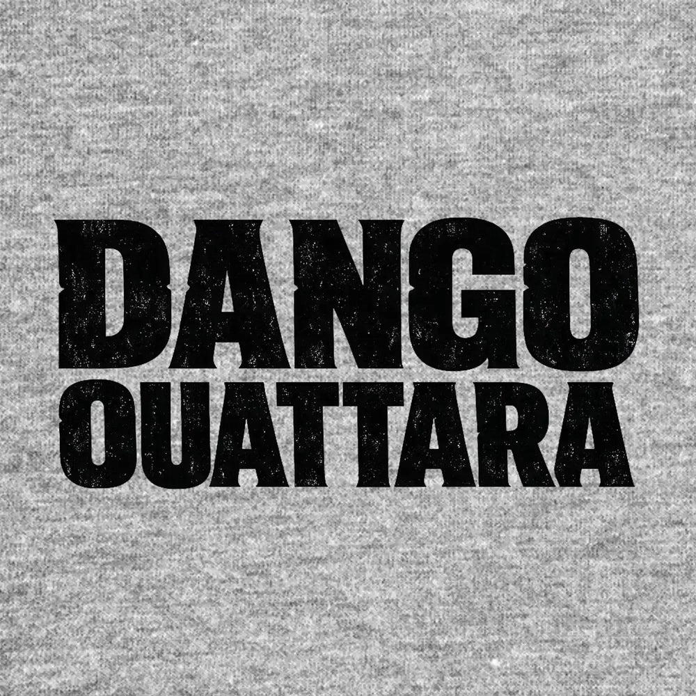 Dango Ouattara Logo Men's T-Shirt – grey close-up detail shot of the Dango Ouattara Players Couture logo design