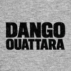 Dango Ouattara Logo Men's T-Shirt – grey close-up detail shot of the Dango Ouattara Players Couture logo design