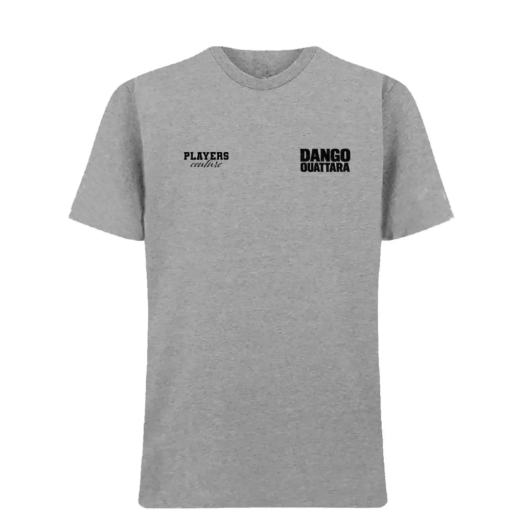Dango Ouattara t-shirt – grey men's t-shirt featuring the Dango Ouattara Players Couture logo