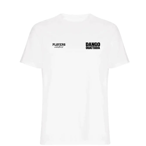 Dango Ouattara t-shirt – white men's t-shirt featuring the Dango Ouattara Players Couture logo