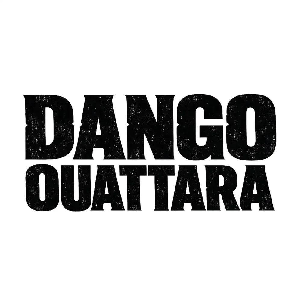 Dango Ouattara Logo Men's T-Shirt – white close-up detail shot of the Dango Ouattara Players Couture logo design