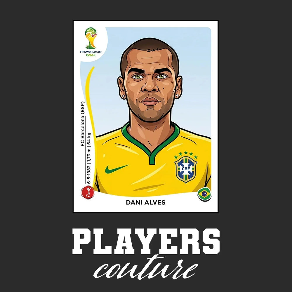 Dani Alves World Cup Sticker Men's Hoodie – dani alves black Players Couture design