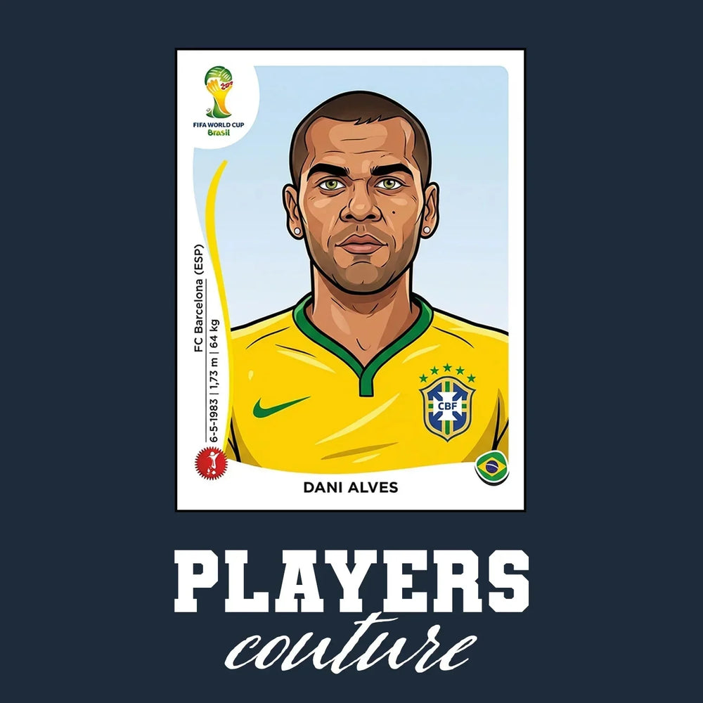 Dani Alves World Cup Sticker Men's Hoodie – dani alves navy Players Couture design
