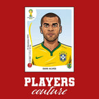 Dani Alves World Cup Sticker Men's Hoodie – dani alves red Players Couture design