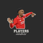 Daniel Sturridge Badge Men's Hoodie – white close-up detail shot of the Daniel Sturridge Players Couture logo design