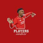Daniel Sturridge Badge Men's Hoodie – white close-up detail shot of the Daniel Sturridge Players Couture logo design