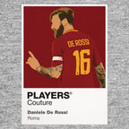 Daniele De Rossi Roma grey Icon Frame artwork detail
