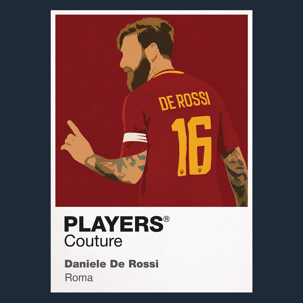 Daniele De Rossi Roma navy Icon Frame artwork detail