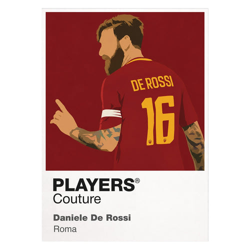 Daniele De Rossi Roma white Icon Frame artwork detail