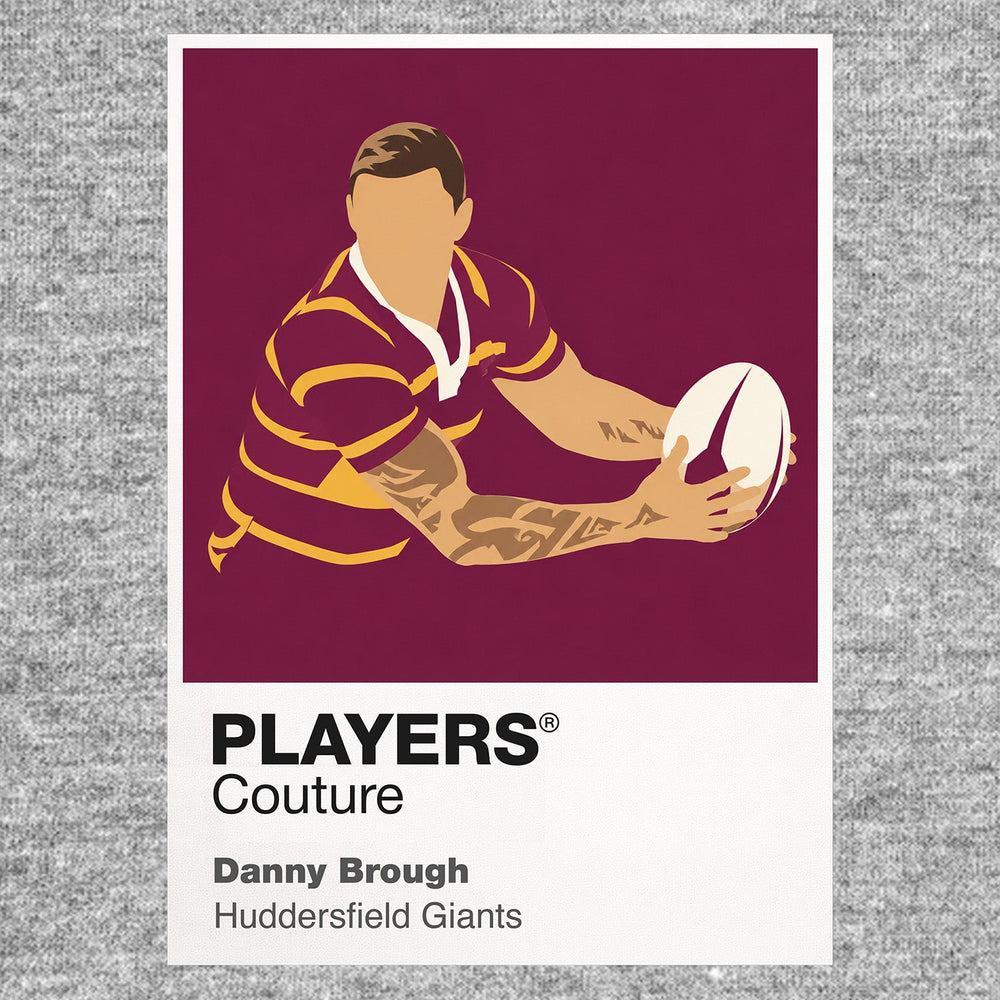 Danny Brough Huddersfield Giants rugby league T-shirt grey