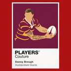 Danny Brough Huddersfield Giants rugby league T-shirt red