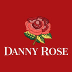 Danny Rose Logo Men's T-Shirt – red close-up detail shot of the Danny Rose Players Couture logo design
