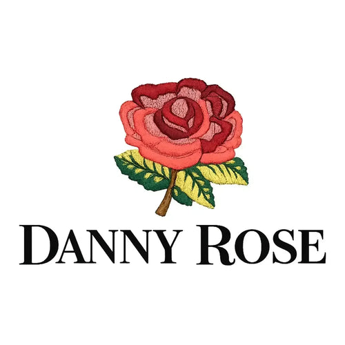 Danny Rose Logo Men's T-Shirt – white close-up detail shot of the Danny Rose Players Couture logo design
