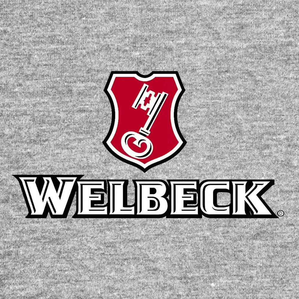 Danny Welbeck Logo Men's T-Shirt – grey close-up detail shot of the Danny Welbeck Players Couture logo design