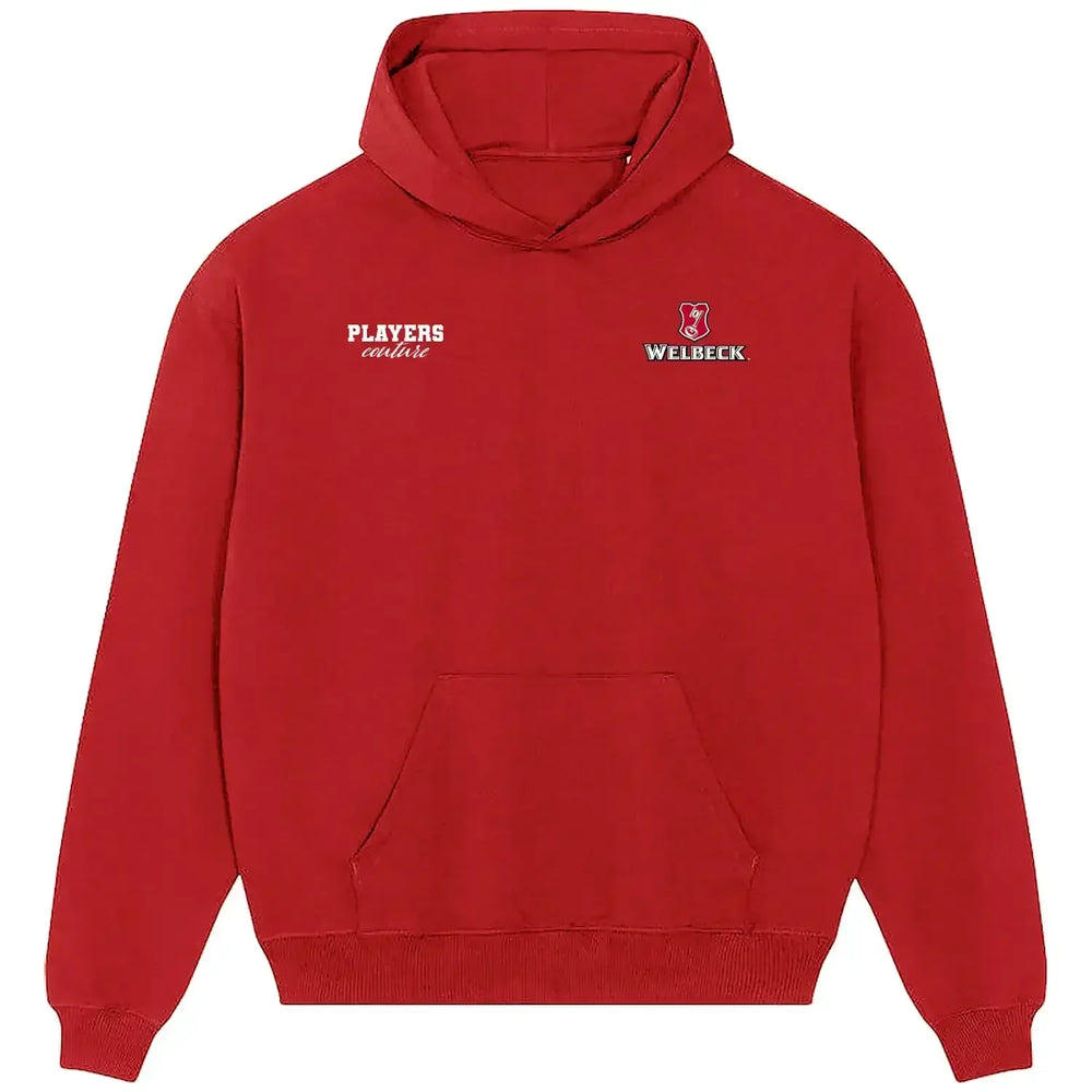 Danny Welbeck hoodie – red men's hoodie featuring the Danny Welbeck Players Couture logo