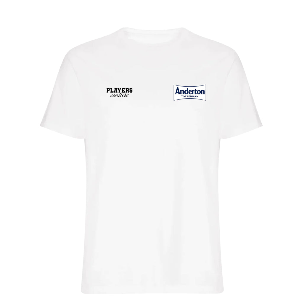 Darren Anderton Logo Players Couture Mens T-Shirt White