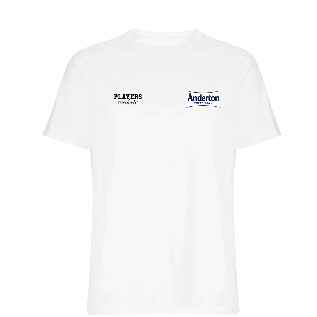 Darren Anderton Logo Players Couture Mens T-Shirt White