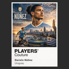 Darwin Nunez Uruguay Atlas Frame artwork by Players Couture